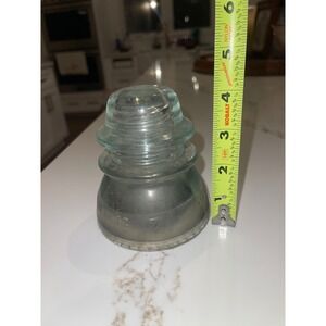 Vintage Hemingray 42 Aqua Glass Insulator Industrial Telegraph Decor Made in USA